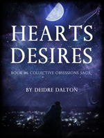 The third cover for "Hearts Desires" was a rendition of semi-main characters Brose Larkin and Bridget Gallagher in an embrace as they look out over Larkin City under a starry sky. Click on image to view larger size in a new window.