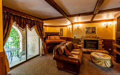 One of the guest rooms inside the Banshee Point Hotel. Click on image to view larger size in a new window.