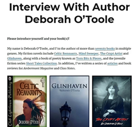 New interview with Deborah O'Toole (aka Deidre Dalton) at NF Reads.