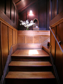 Larkin Estate Details: Steps leading to the attic