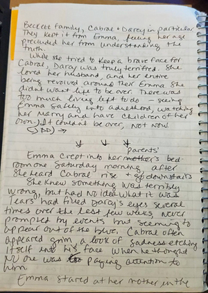 Handwriting sample from the upcoming "Blood & Soul." Click on image to view larger size in a new window.