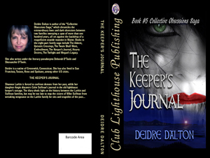 Front and back cover design for paperback edition of "The Keeper's Journal." Click on image to view larger size in a new window.