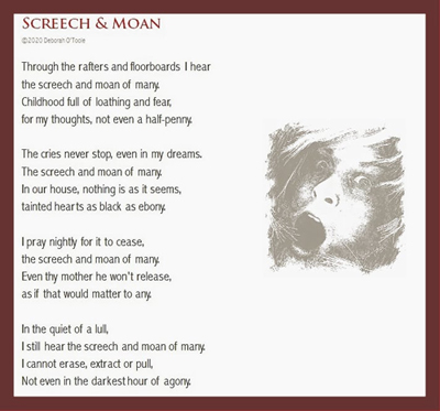 "Screech & Moan" by Deborah O'Toole. Click on image to view larger size in a new window.