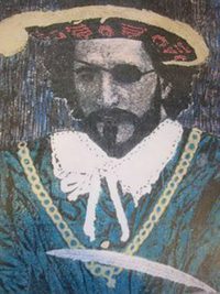 Fictional depiction of Sir Francis Bryan. Click on image to view larger size in a new window.