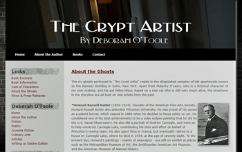 Official website for "The Crypt Artist" by Deborah O'Toole.