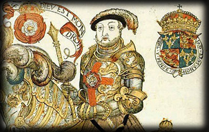 Henry VIII jousting. Click on image to view larger size in a new window.