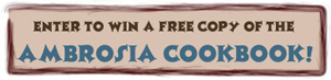 Ambrosia Cookbook contest logo