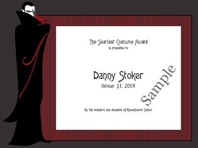 Award Certificate Sample (PDF)