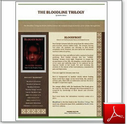 Flyer for the "Bloodline Trilogy" by Deidre Dalton. Click on image to see actual document in a new window (1.92 MB, PDF).