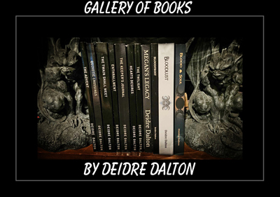 Online gallery depicting book covers from author Deidre Dalton
