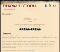 Spring 2024 newsletter from author Deborah O'Toole