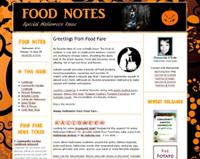 Halloween issue of Food Notes (2012)