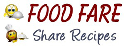 Personalized "Share Recipes" logo for Food Fare