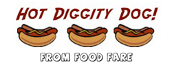 Button for "Hot Diggity Dog" article from Food Fare.