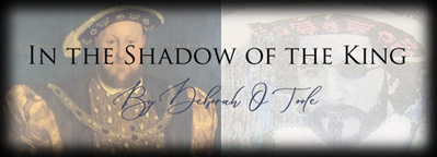 Button for "In the Shadow of the King" by author Deborah O'Toole