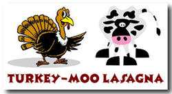 Button for Food Fare's recipe "Turkey-Moo Lasagna"