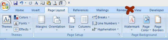 Inserting a watermark in a Word document. Click on image to view larger size in a new window.